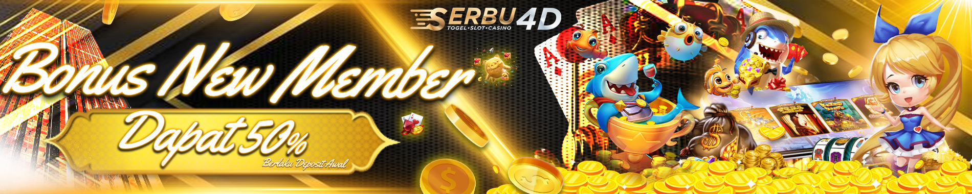 BONUS NEW MEMBER 50% SERBU4D